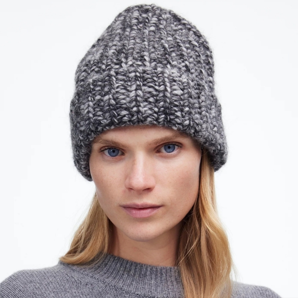 NWT Madewell marled chunky beanie - Picture 2 of 3